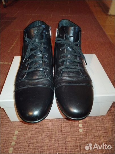 Ботинки мужские зимние, всё натуральное)