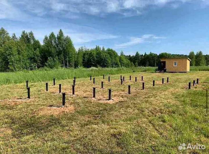 Фундаменты на винтовых сваях