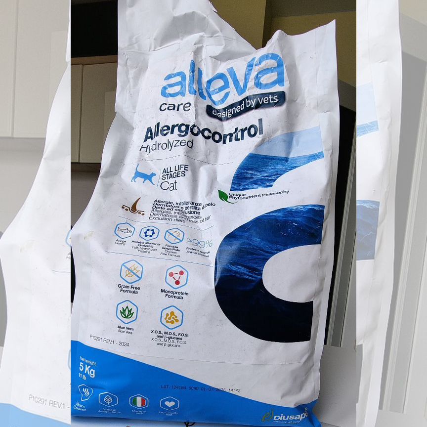 Ветеринарный корм для кошек Alleva allergocontrol