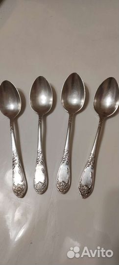Чайные ложки СССР с посеребрением