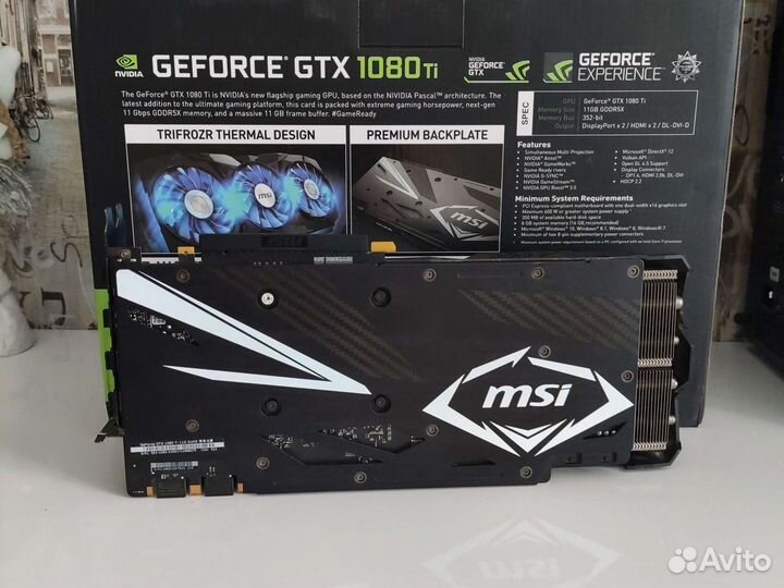 Видеокарта MSI GTX 1080ti 11Gb duke