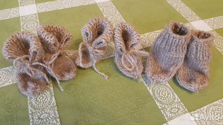 Носки детские шерстяные в роддом