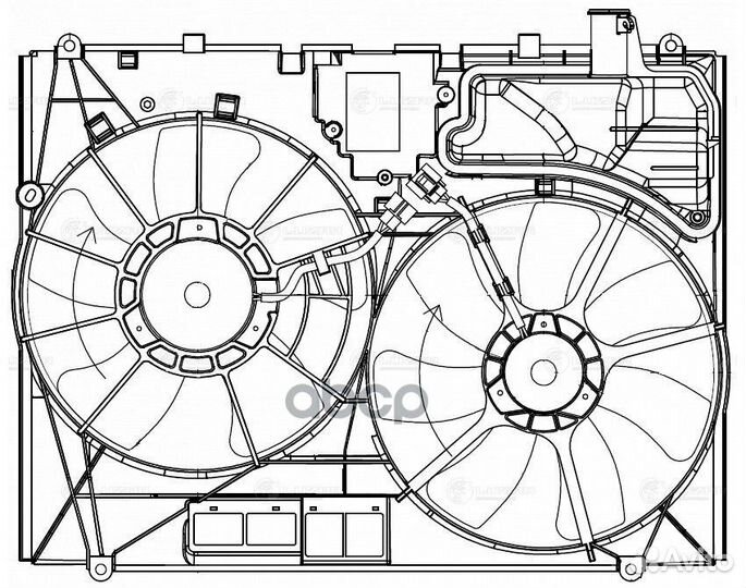 Вентилятор радиатора lexus RX 03- LFK 1929 luzar