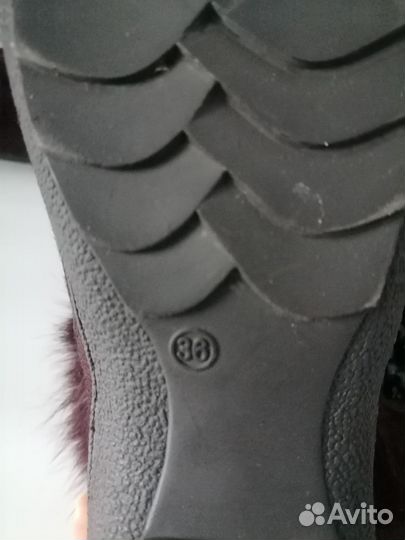 Зимние женские сапоги 36 новые натуральный мех