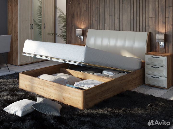 Кровать Катрин KK1610 с подъемным основанием