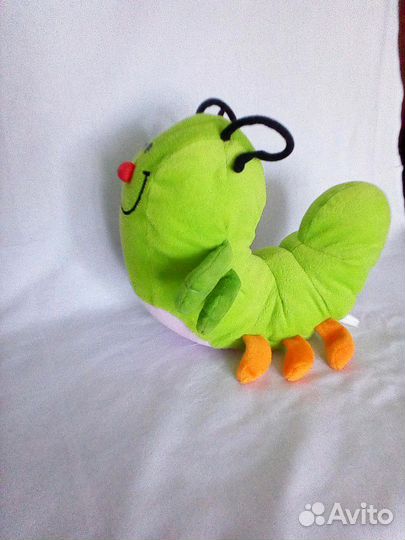 Подушка- подголовник на шею, в виде гусеницы, для