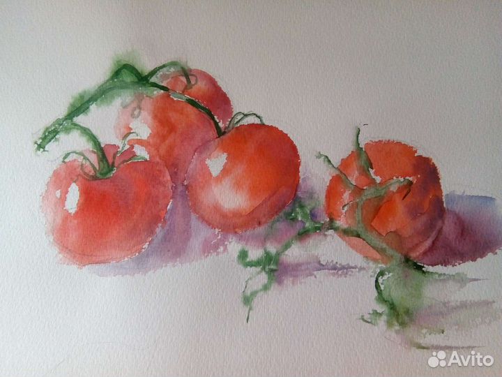 Акварель натюрморты для кухни