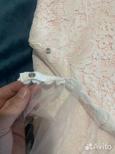 Одеяло на выписку с фатой)