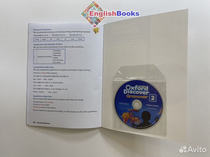 Oxford discover grammar 2, новые с CD