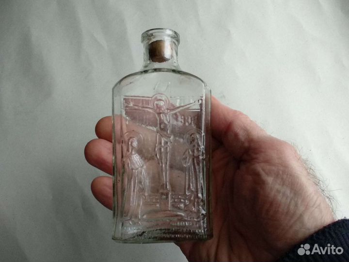 Коллекционная бутылка для святой воды 19 век