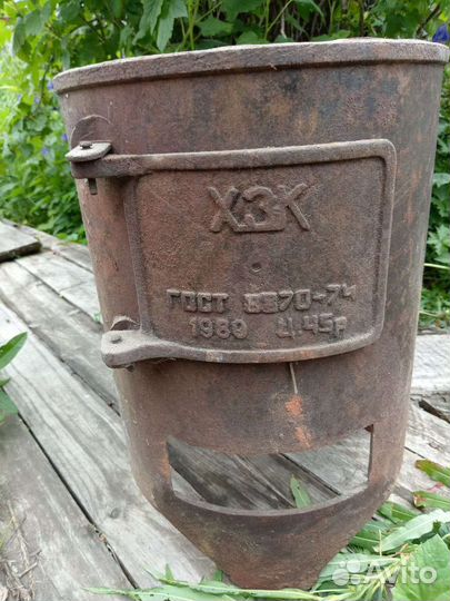 Печь буржуйка чугунная СССР