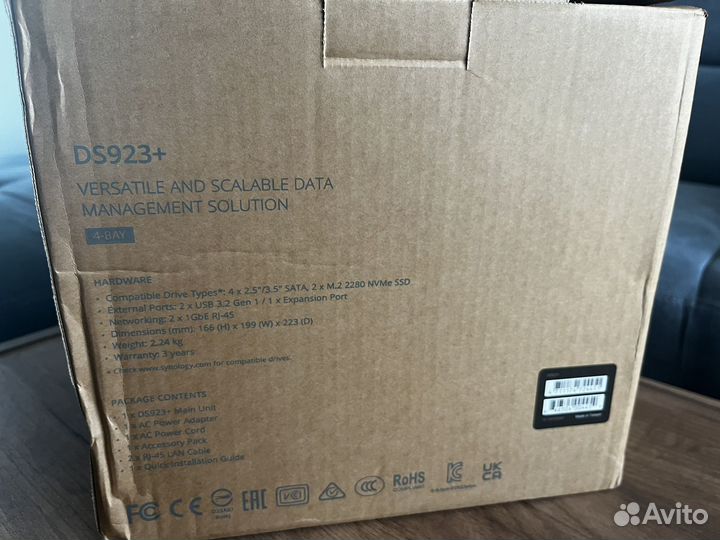 Сетевое хранилище / NAS Synology DS923+ на 4 диска