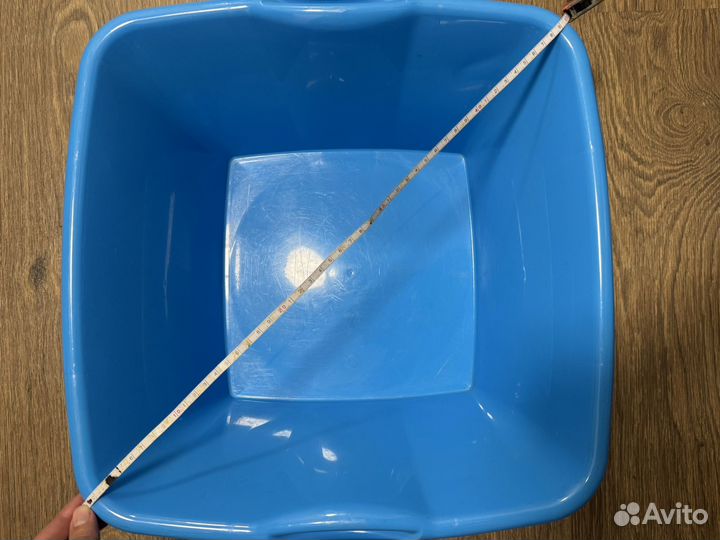 Таз пластиковый квадратный, тазик для стирки