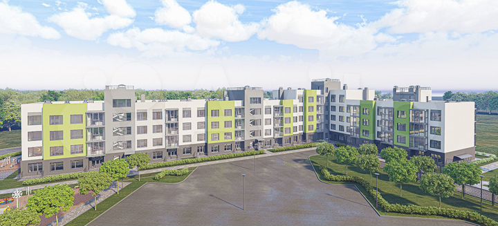 3-к. квартира, 77,7 м², 2/5 эт.