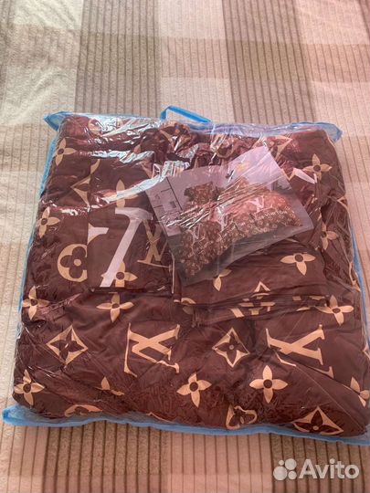 Брендовое постельное белье Сатин с одеялом новое