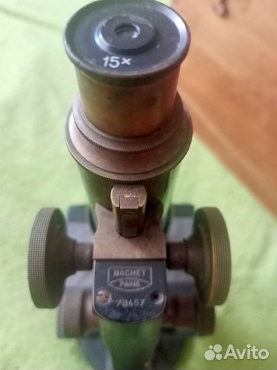 Старинный микроскоп Франция,Париж, номер78457