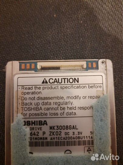 Жесткий диск 30gb от apple iPod classic toshiba