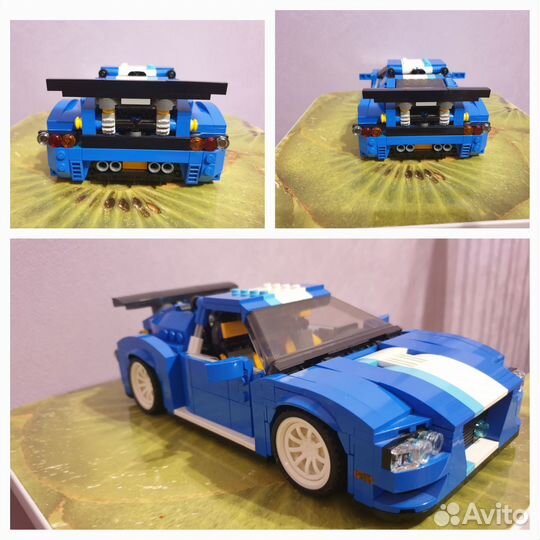 Lego Creator 31070. Гоночный автомобиль 3 в 1