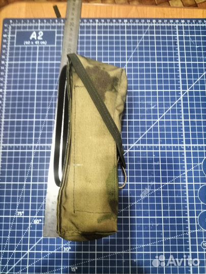 Подсумок для Ак закрытый на 2 магазина мох