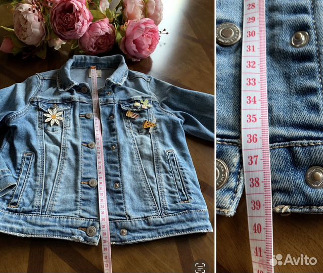 Джинсовая куртка для девочки 110 zara