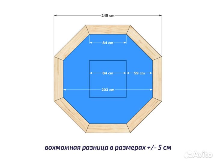 Купель 2 х 2 м