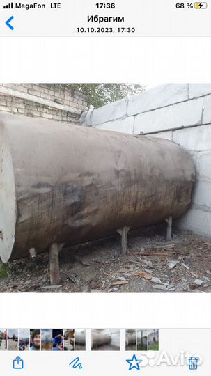 Алюминиевая бочка 7 кубов