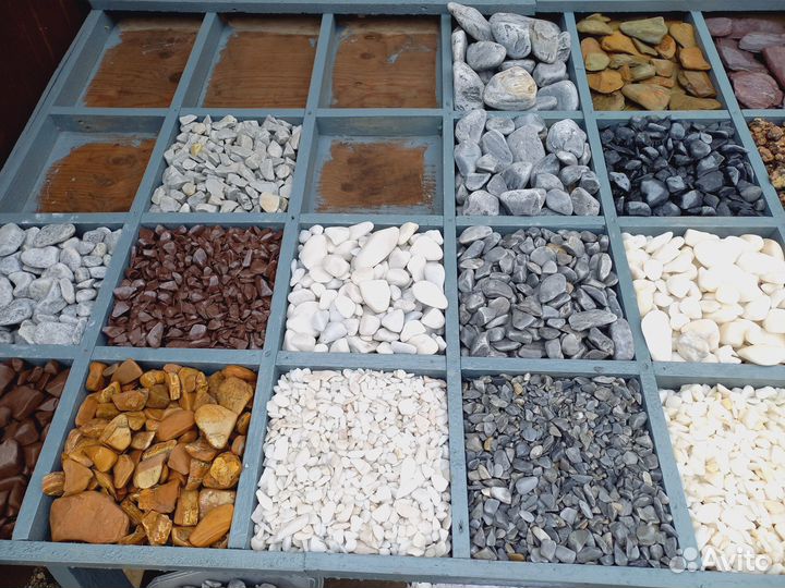 Галька мраморная в ассортименте