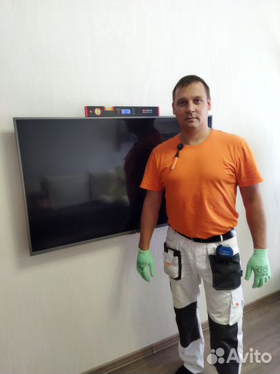Установка телевизора на стену