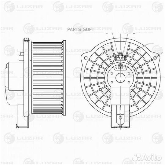 Вентилятор отопителя Mazda 6 (GG) (02) /CX-7 (07)