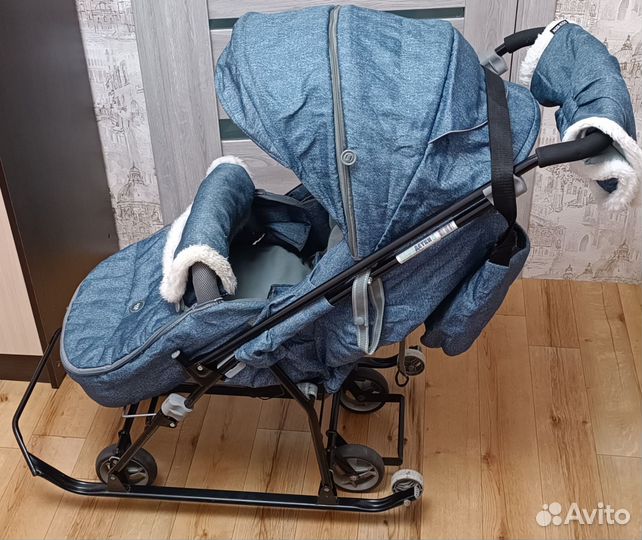 Детские санки коляска