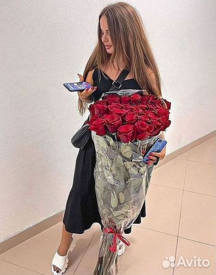 Высокие розы Гигантские розы Доставка цветов