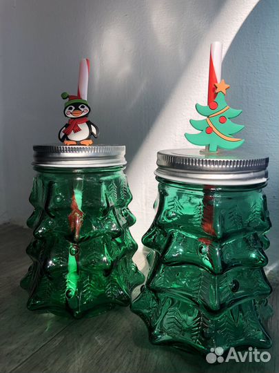 Стакан с трубочкой 