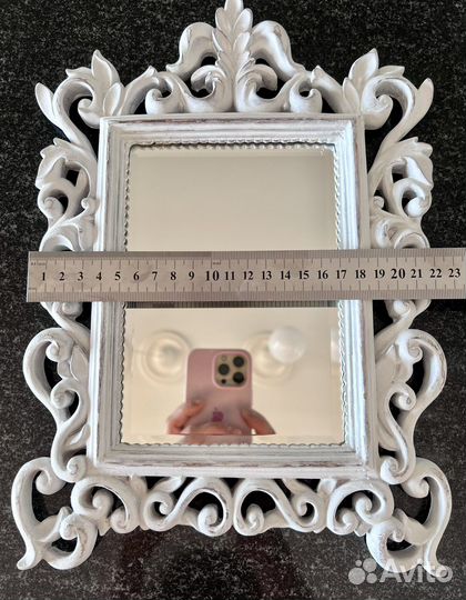 Зеркало с фацетом в резном багете 32x23 см