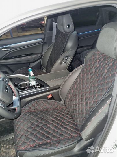 Накидки премиум-класса из алькантары на Geely Джили