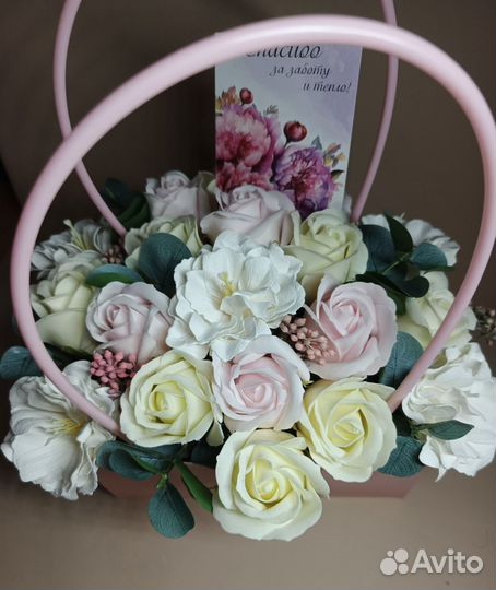 Букет из мыльных цветов