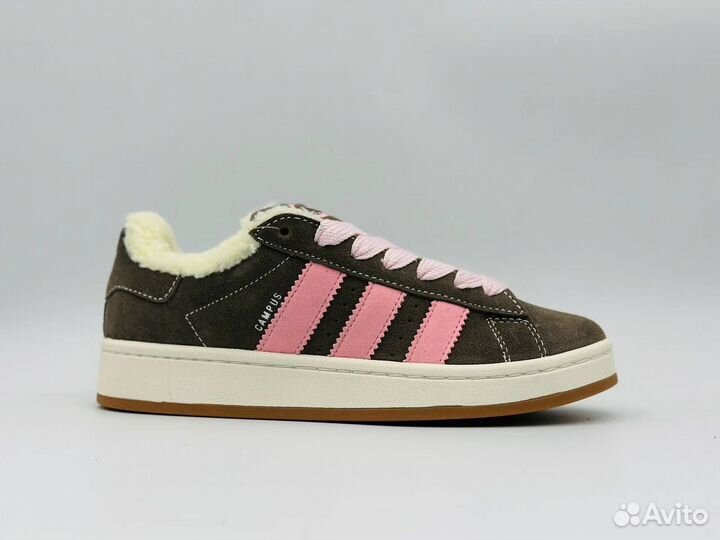 Кроссовки Adidas Campus С Мехом Размеры 36-41