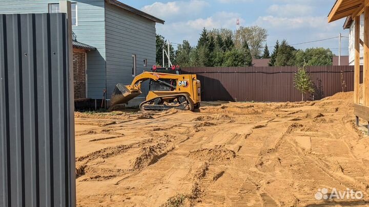 Услуги гусеничного минипогрузчика, bobcat, бобкэт