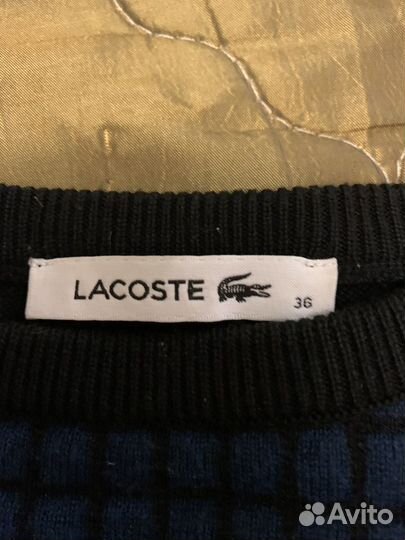 Джемпер свитер Lacoste унисекс 36 Оригинал