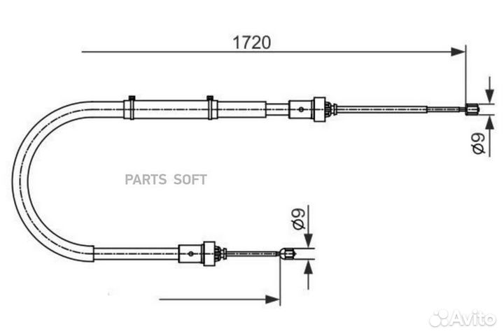 Bosch 1987482411 Трос стоян торм