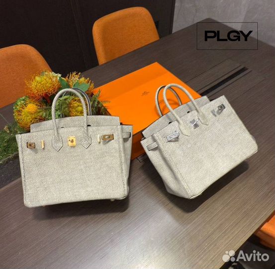 Винтажная редкая сумка из кожи буйвола Hermes 30см