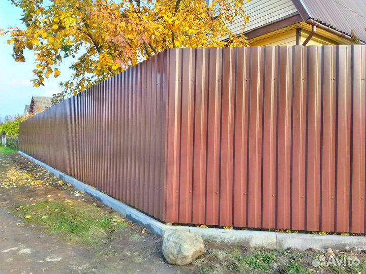 Забор из профлиста Для Дачи