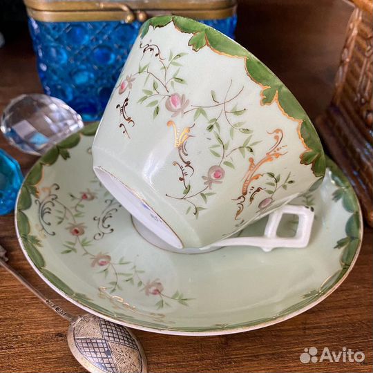 Чайная пара Кузнецов Царская Россия