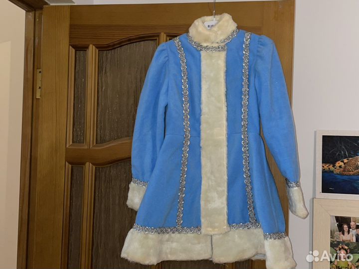 Костюм Снегурочки на 7-8 лет