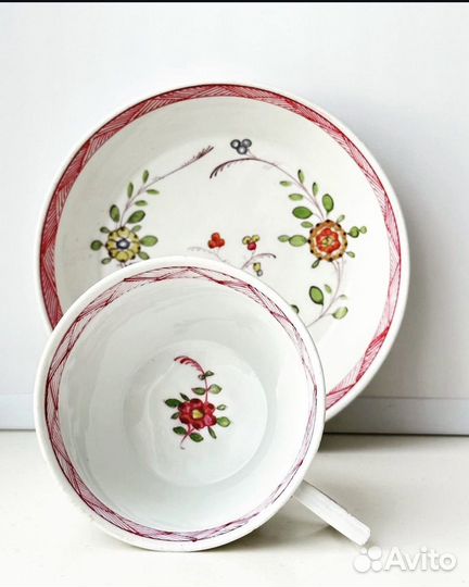 Чайная пара Meissen, Marcolini period 1774-1813