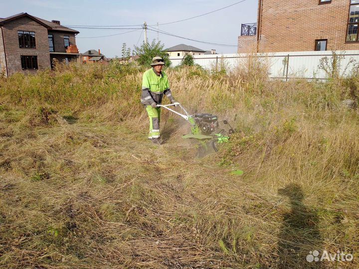 Расчистка участка,покос травы