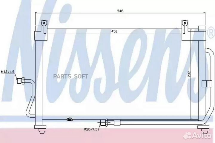 Радиатор кондиционера daewoo matiz (1998) 0.8