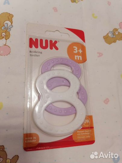 Новые прорезыватели восьмёрки NUK