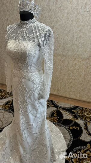 Свадебное платье рыбка трансформер