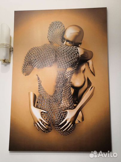 Постеры на холсте 3 шт Art Love, триптих