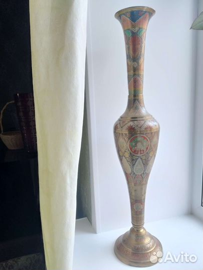 Ваза большая напольная индийская 80 см